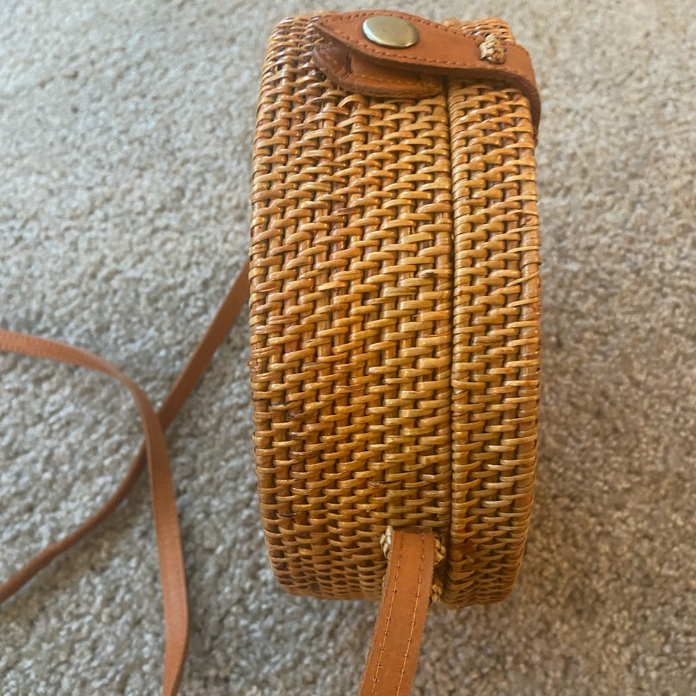Round Rattan Purse - image 2